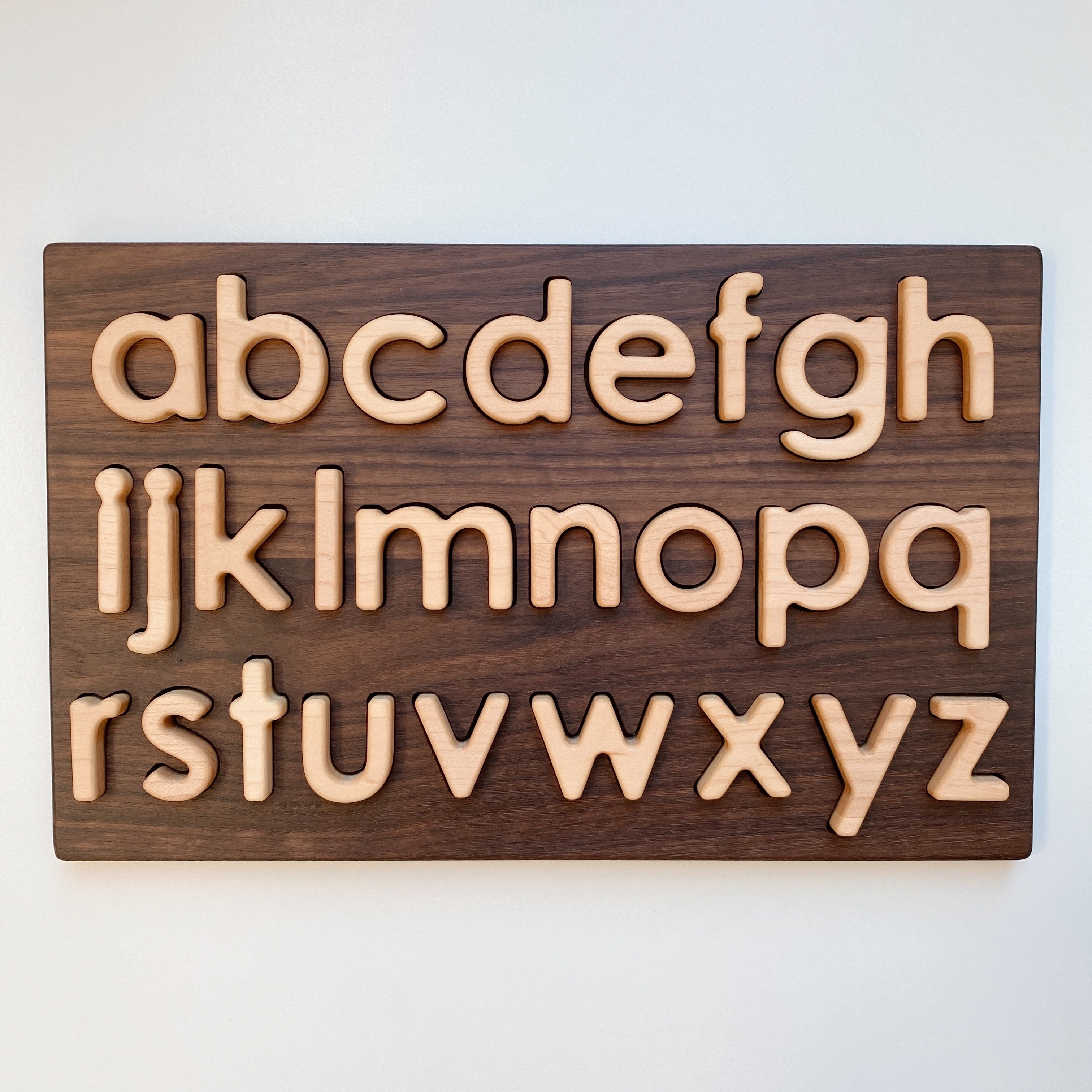 Montessori Uppercase / Lowercase ABC Alphabet Tracing Board Reversible  Wooden Montessori ABC Letters Tracing Board With Wooden Stylus Pen 